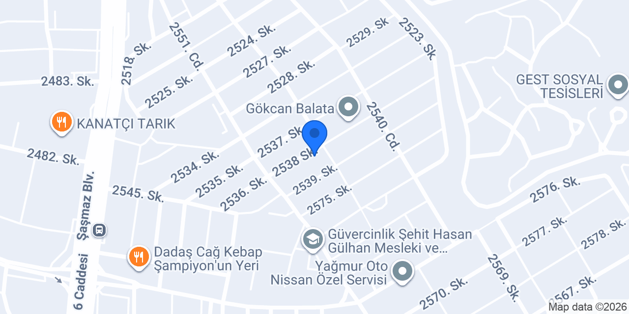 ÇARÇABUK-Bursalı Rot Balans konumu