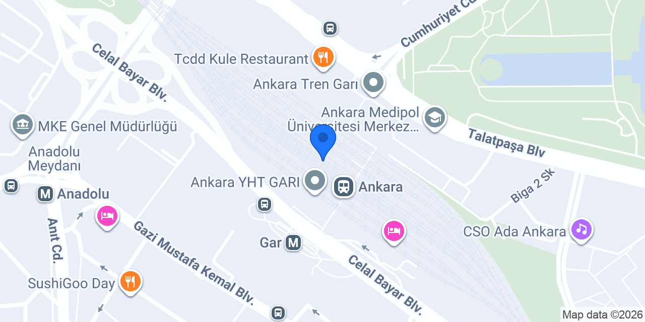 Auto Home Ankara YHT Gar konumu