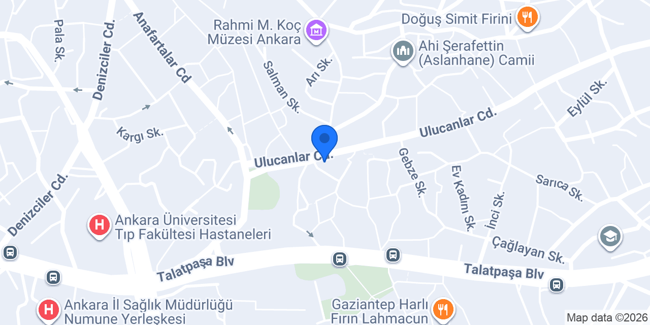 Taşhan Hotel Ankara konumu