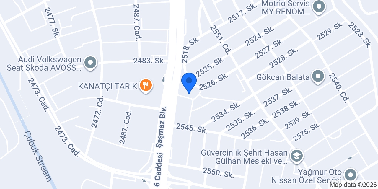 Güçdemir Reklam konumu
