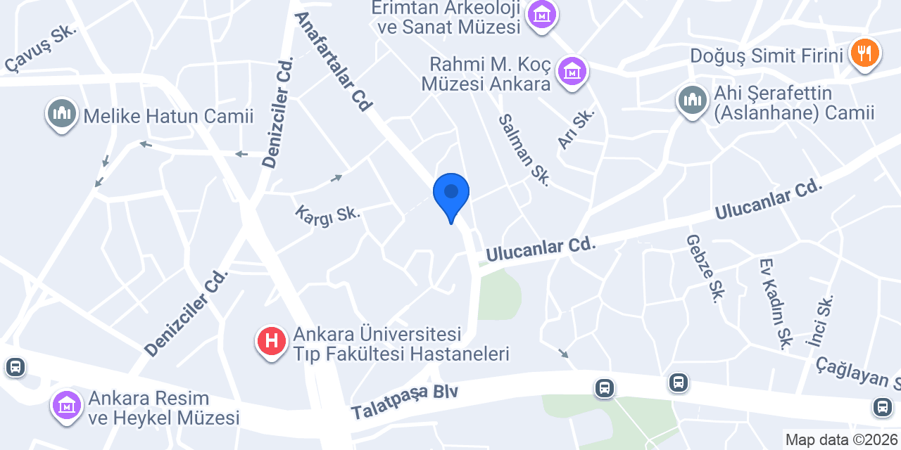 ANKARA BAKKALLAR ODASI konumu