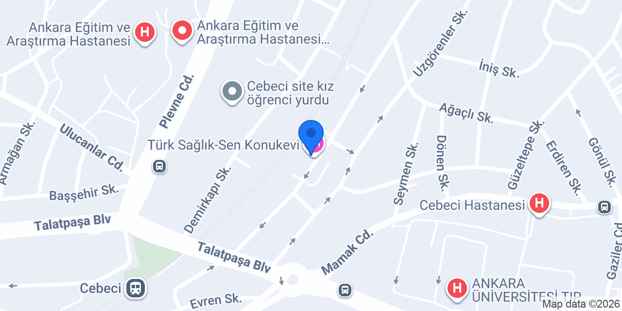 Türk Sağlık-Sen Konukevi konumu