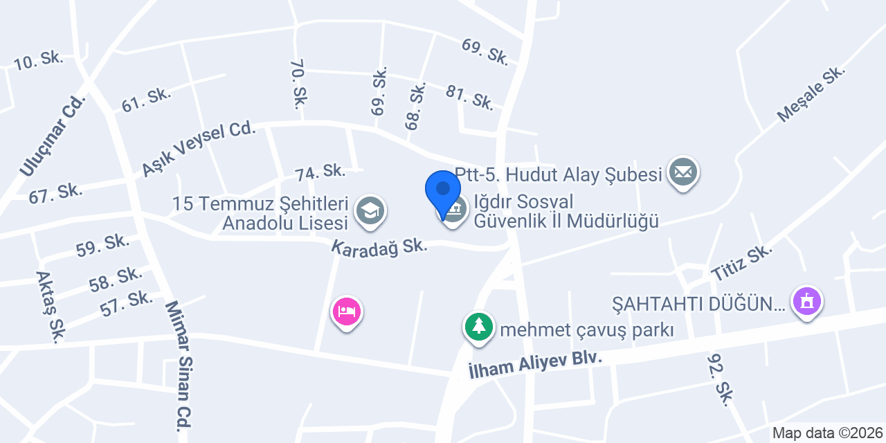 Ticaret Meslek Lisesi konumu