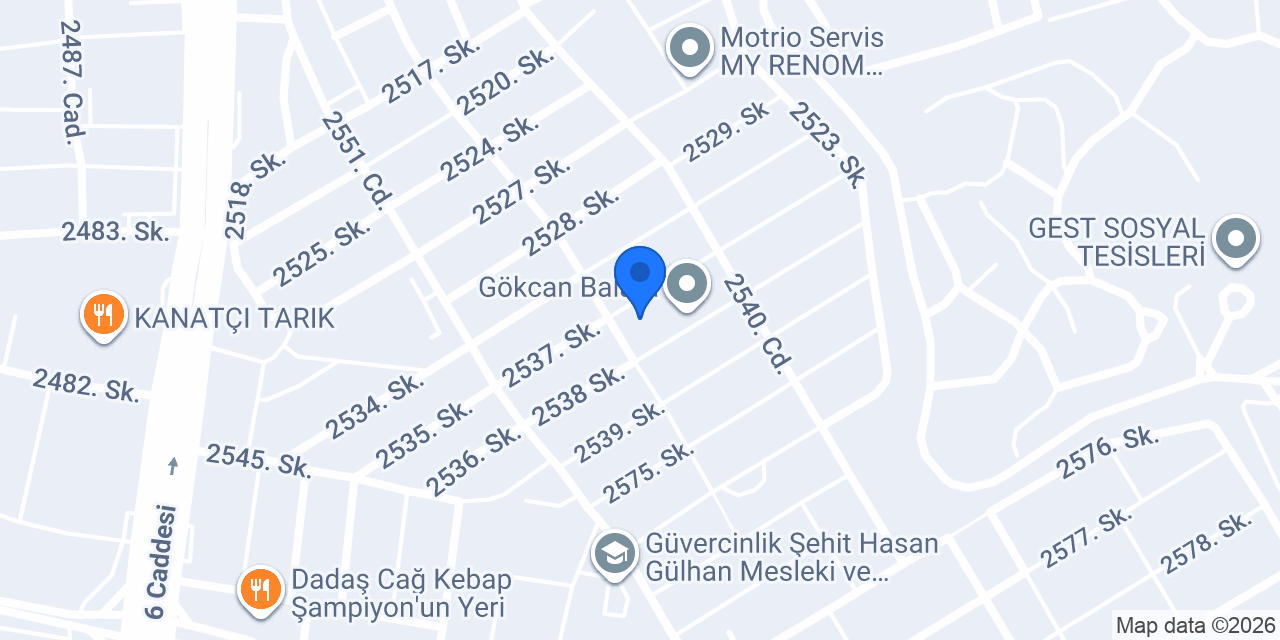 Bozdağ Garage konumu