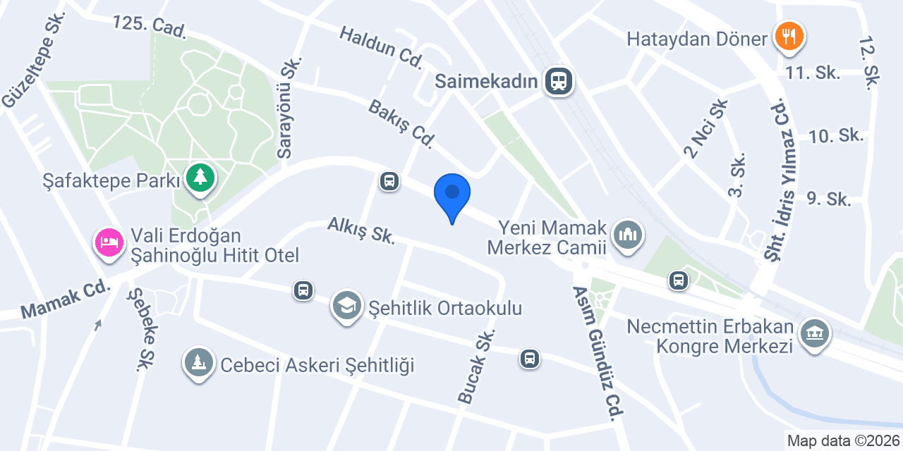 Özel Yaşa Sürücü Kursu konumu