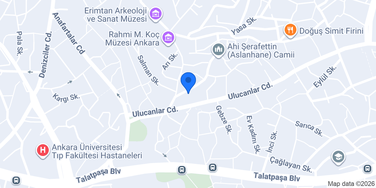 Hotel Ankatra - Ulus Otel Ankara konumu