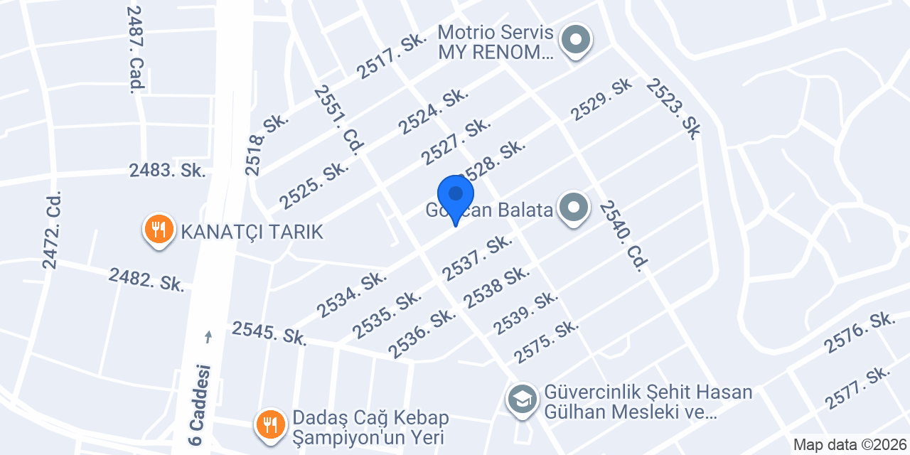 Başkent Oto Elektrik konumu