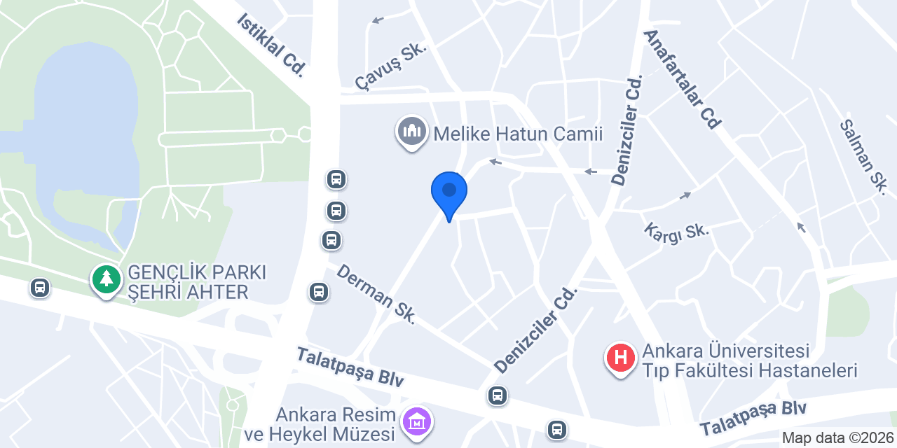 Ankyra Otel konumu