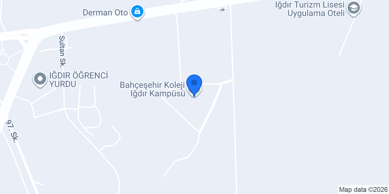 Bahçeşehir Koleji Iğdır Kampüsü konumu