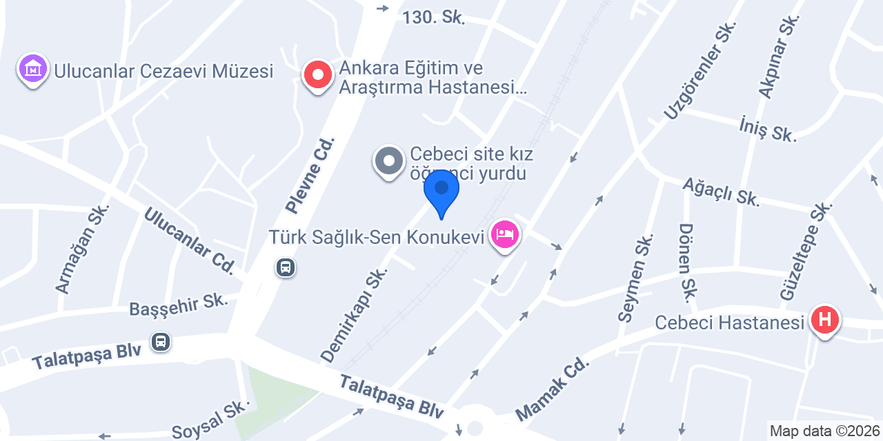 İLKSAN Genel Müdürlüğü konumu