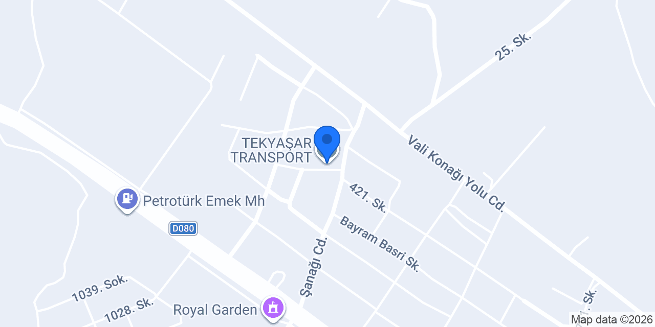 TEKYAŞAR TRANSPORT konumu