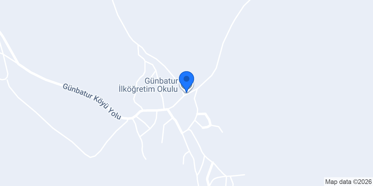 Günbatur İlköğretim Okulu konumu