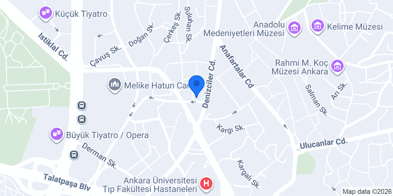 Ankara Santral Otel konumu