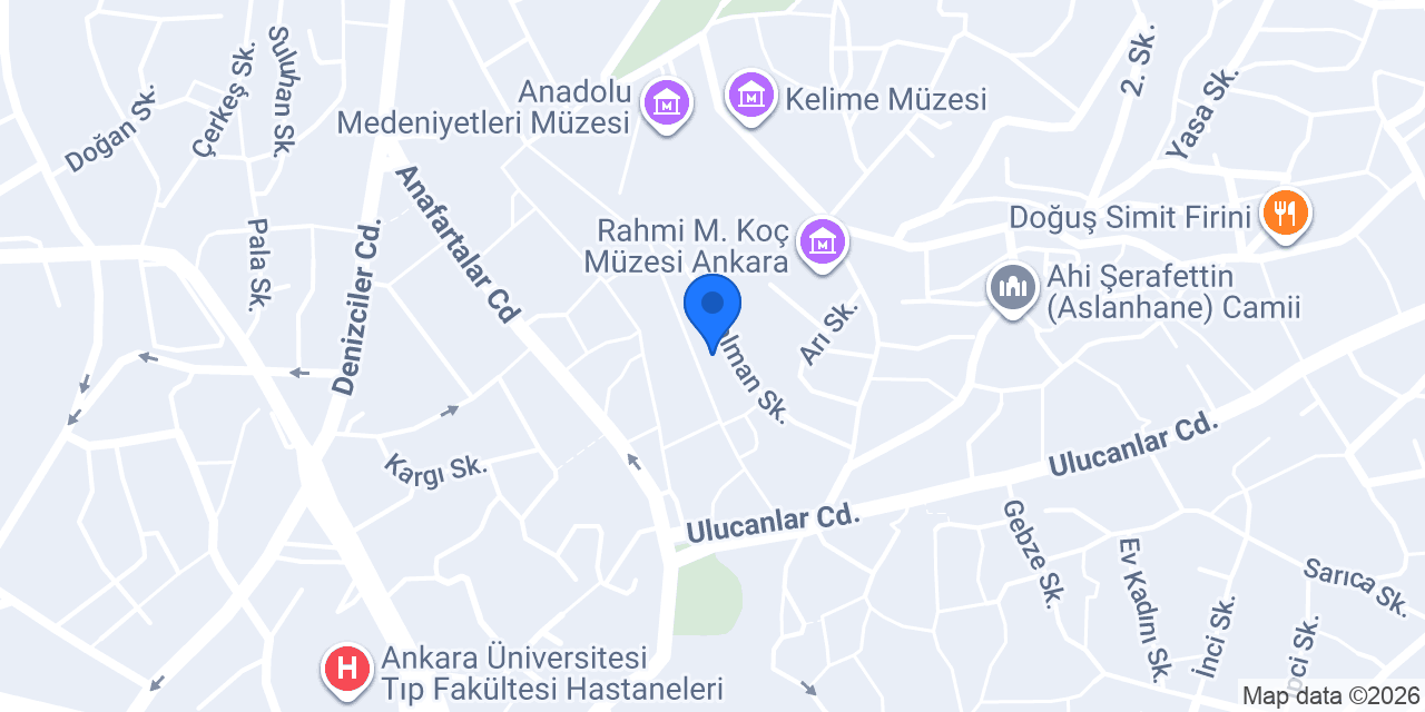 Ulus Tekstil konumu