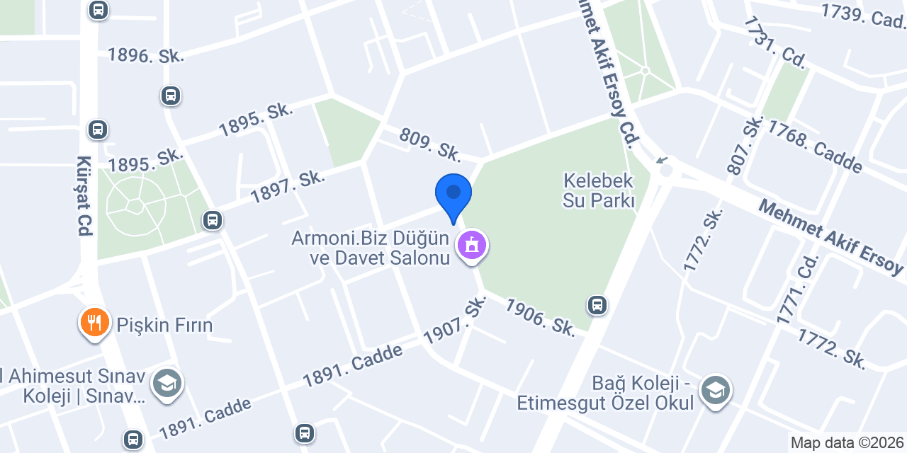 Özel Etimesgut Veteriner Kliniği (7/24 Acil Servis) konumu