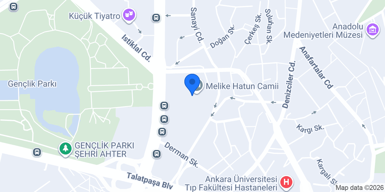 Melike Hatun Camii konumu