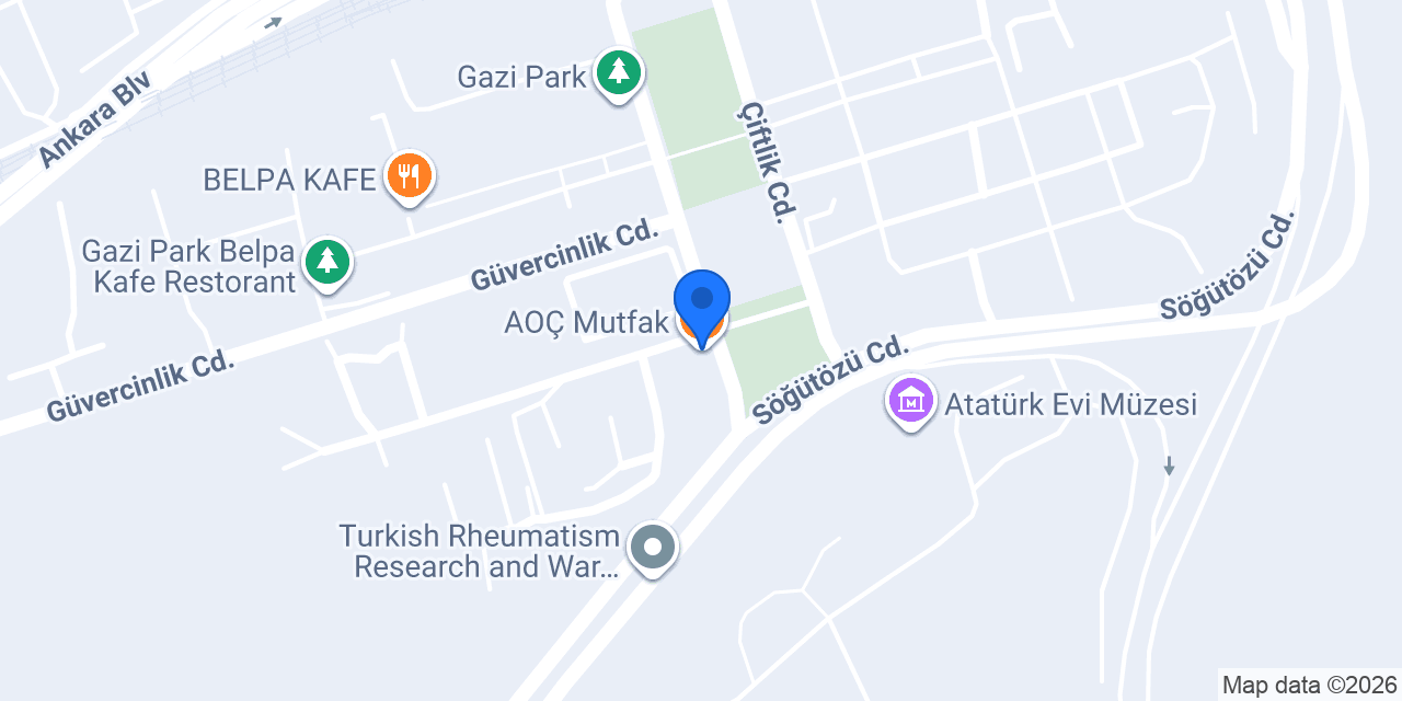 AOÇ Mutfak konumu
