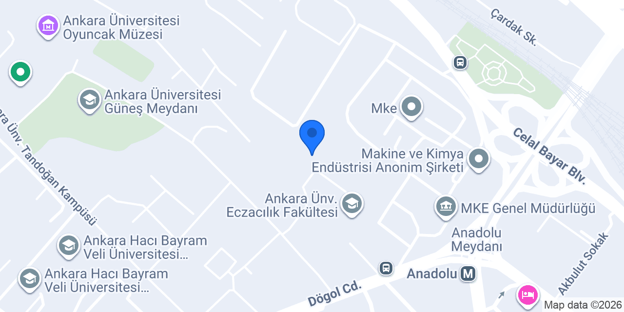 ANKUZEF - Ankara Üniversitesi Açık ve Uzaktan Eğitim Fakültesi konumu