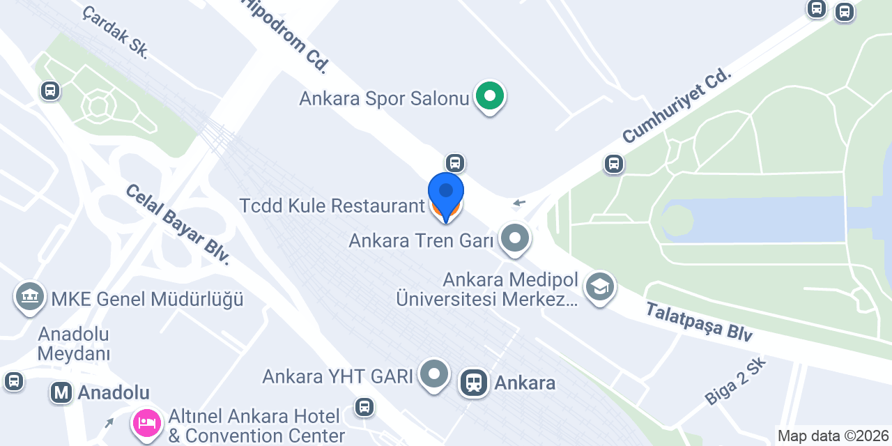 Tcdd Kule Restaurant konumu