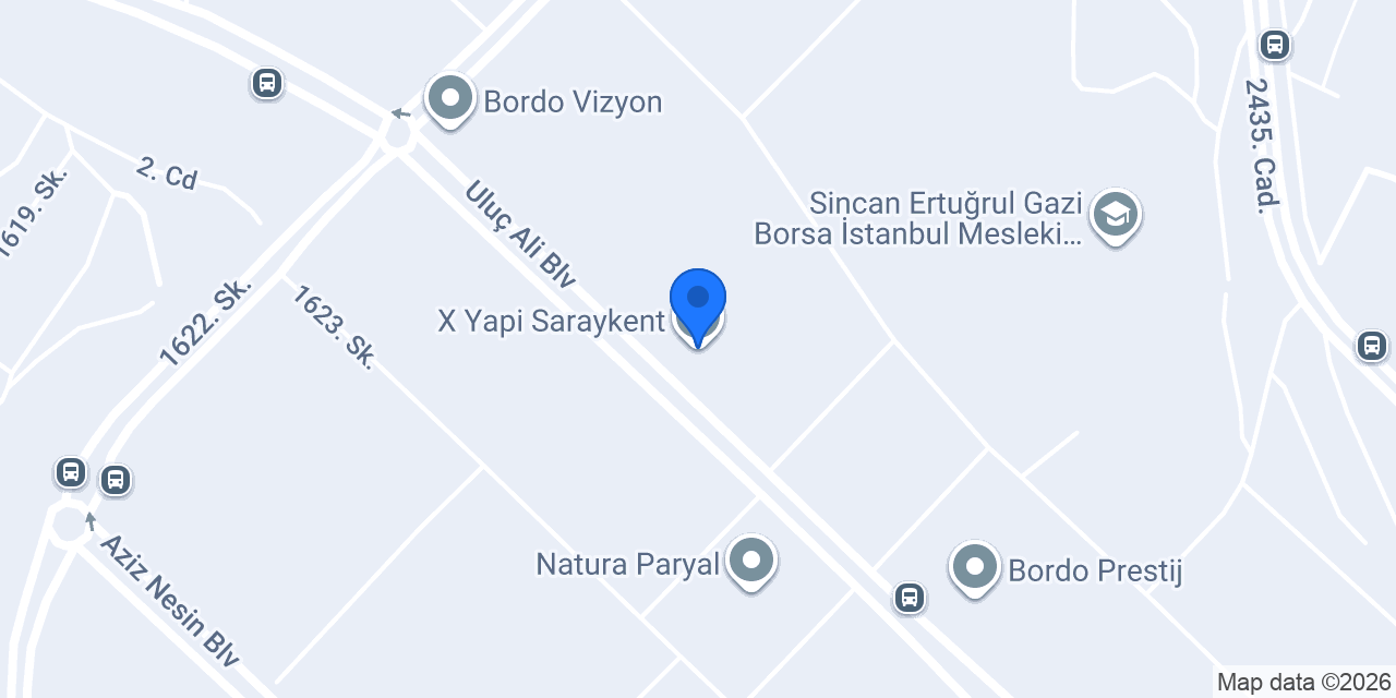 X Yapi Saraykent konumu