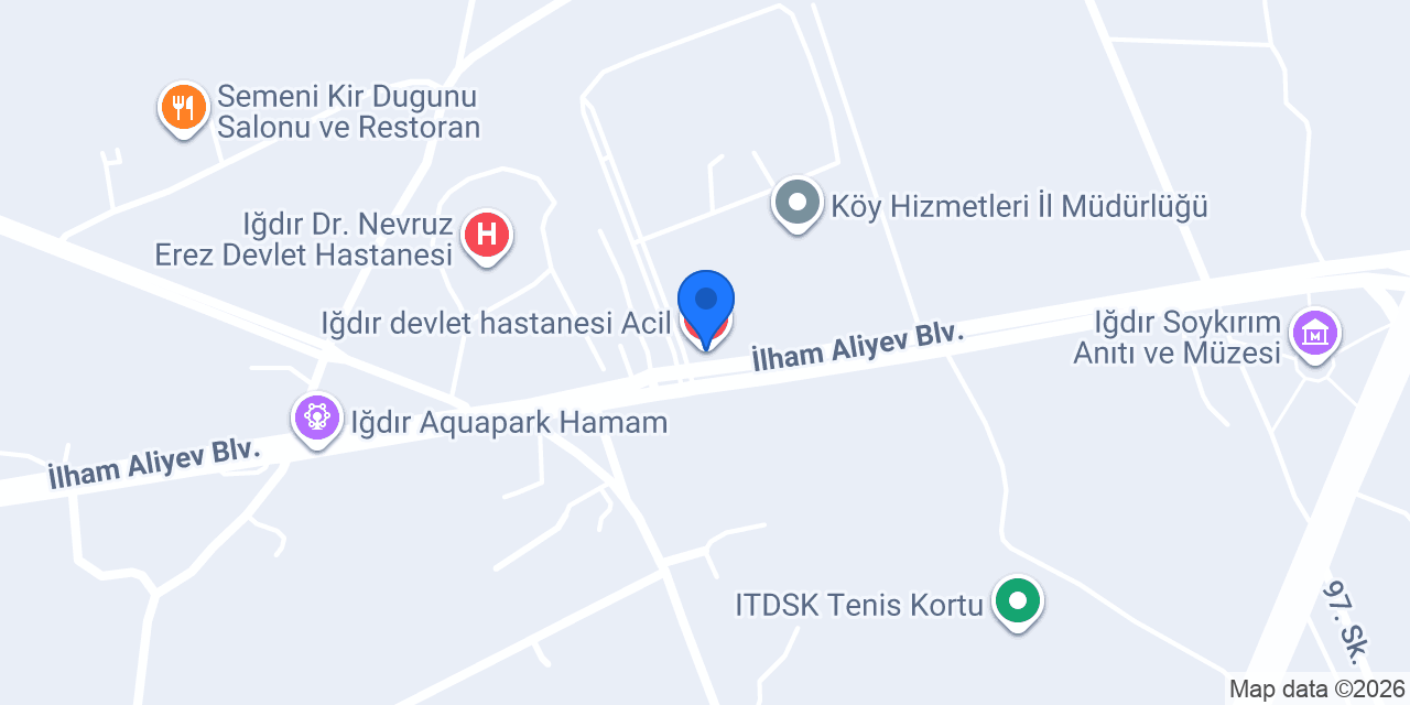 Iğdır devlet hastanesi Acil konumu