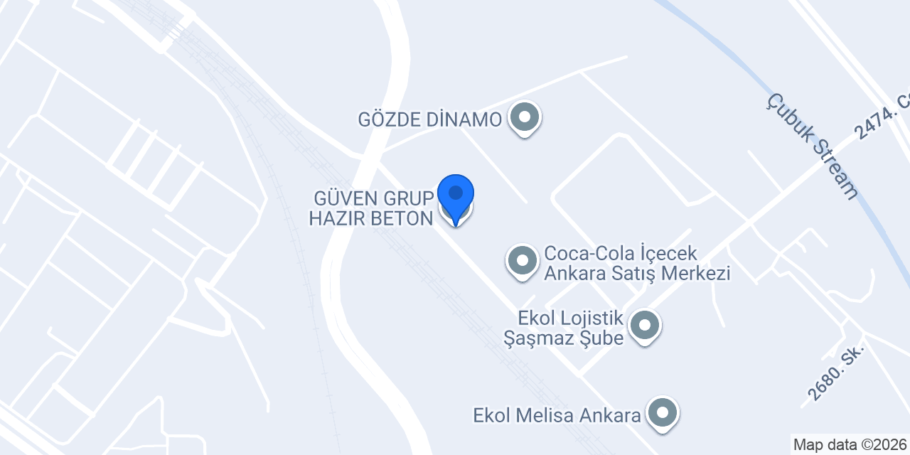 GÜVEN GRUP HAZIR BETON konumu