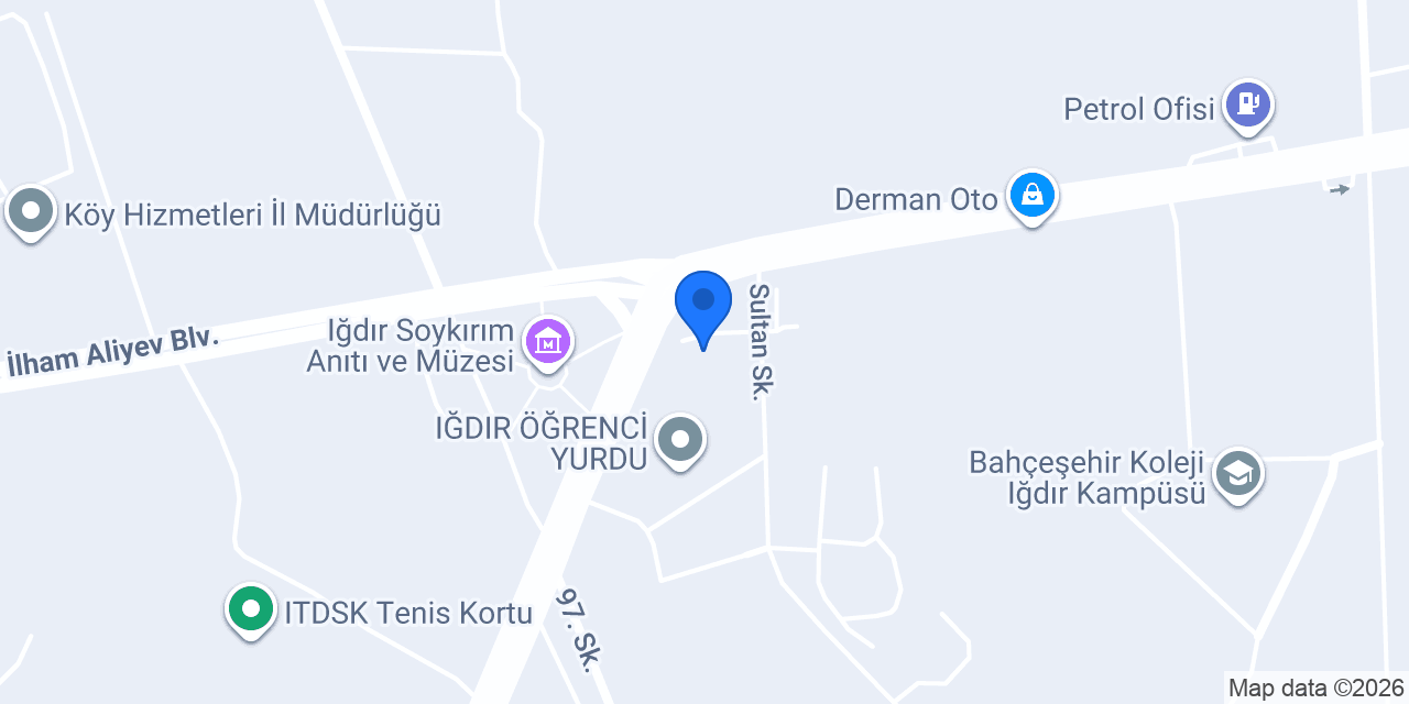 KYK IĞDIR İL MÜDÜRLÜĞÜ konumu