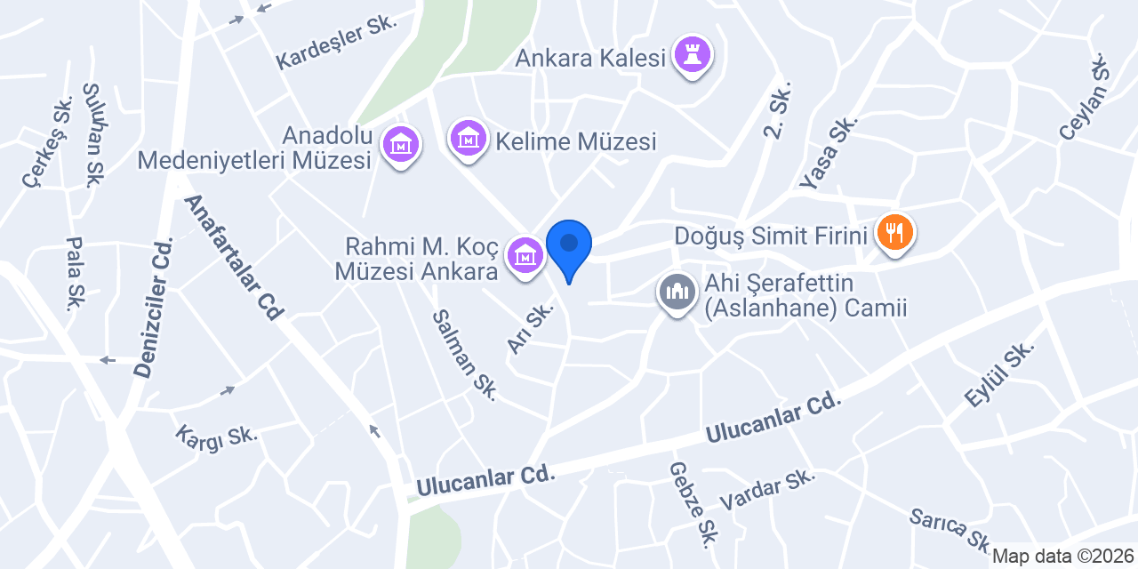 YNY Atölye konumu