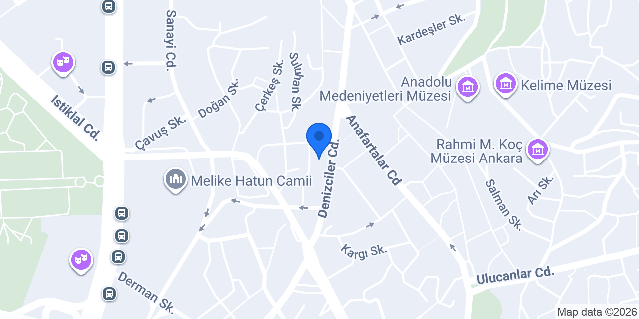 Ankara Efes Otel konumu