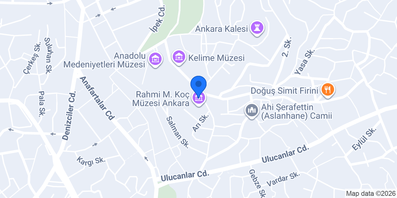 Divan Pastanesi Ankara Çukurhan konumu