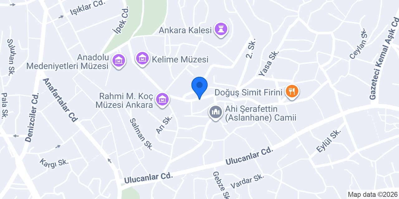 Huzur cafe konumu