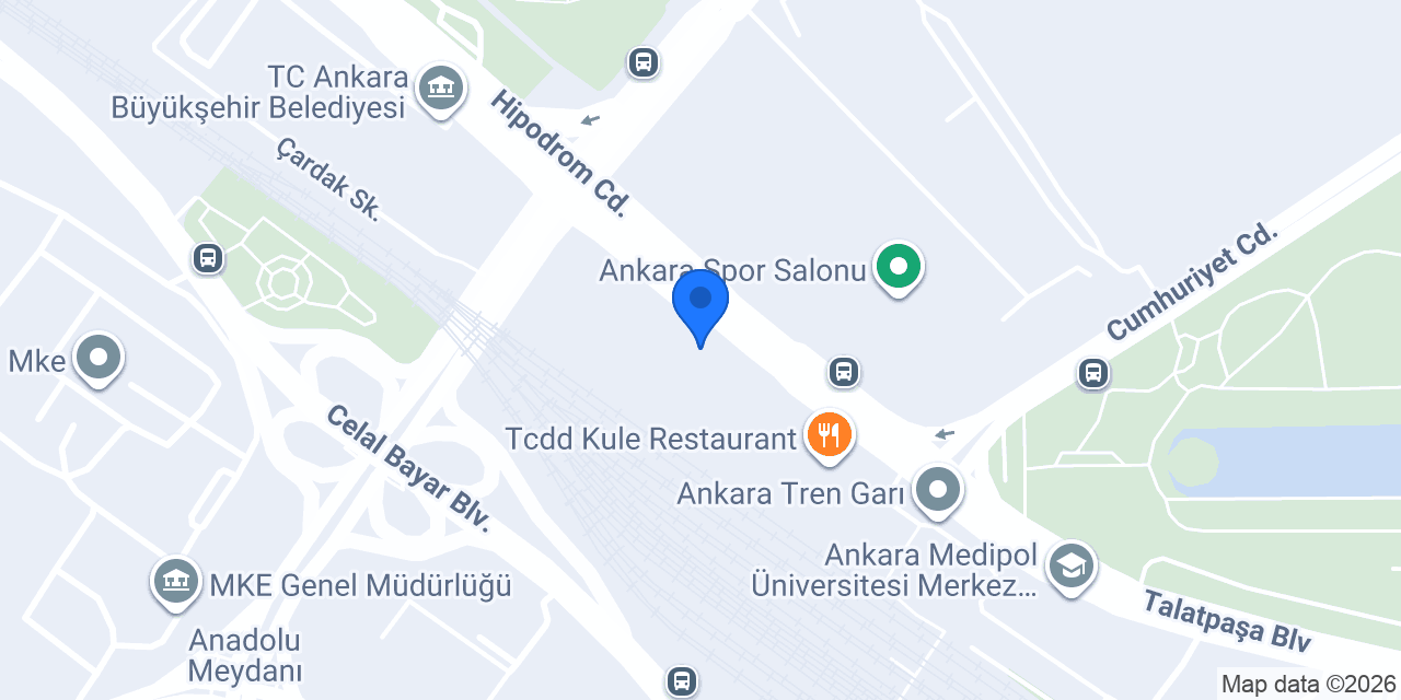 TCDD Taşımacılık A.Ş. Genel Müdürlüğü konumu