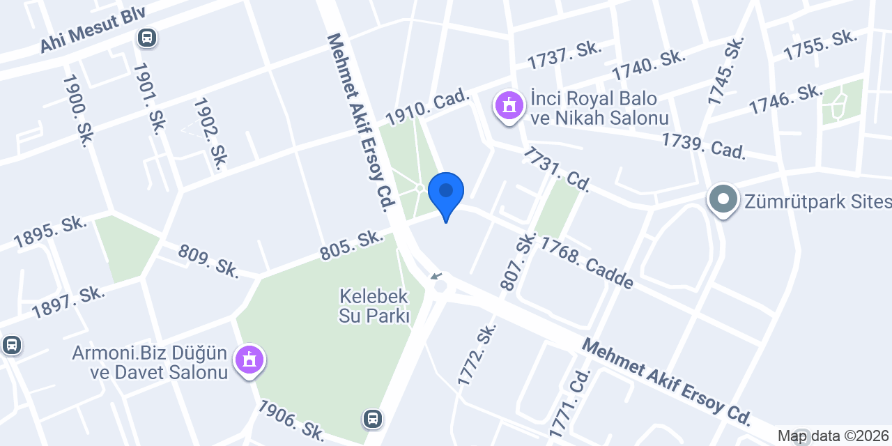 Kelebek Kırtasiye konumu