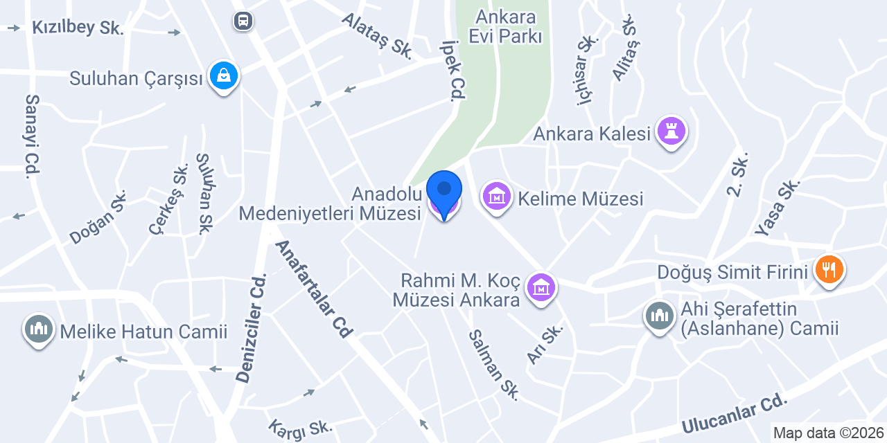 Anadolu Medeniyetleri Müzesi konumu