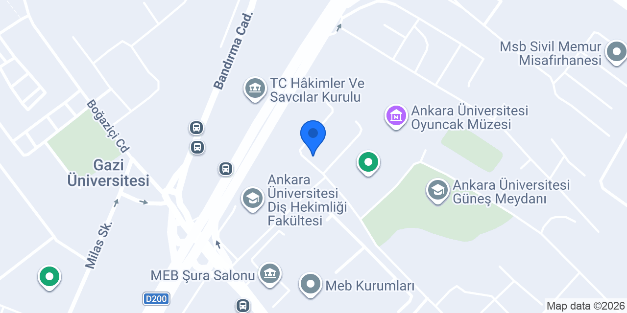 Ankara Üniversitesi Basımevi Müdürlüğü konumu
