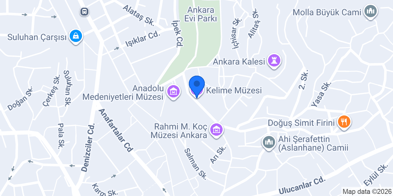 Kelime Müzesi konumu