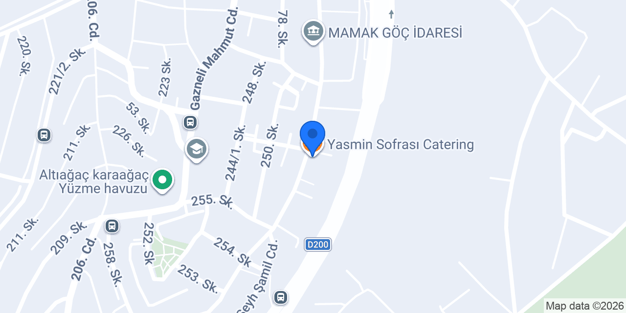 Yasmin Sofrası Catering konumu