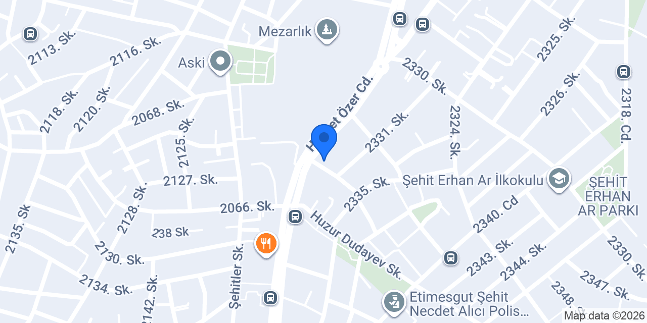Şahane Çiğköfte Etimesgut konumu