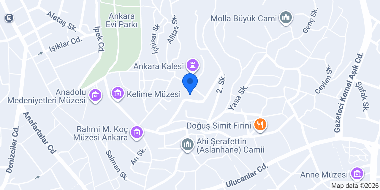Ankara Kalesi konumu