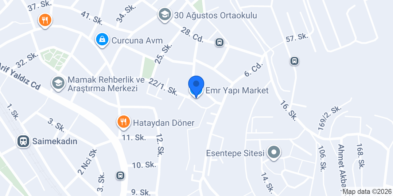 Emr Yapı Market konumu