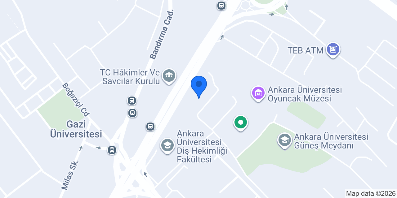 Ankara Üniversitesi APAM konumu