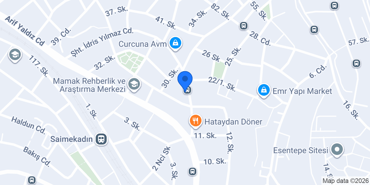 Çırağan Pastanesi konumu