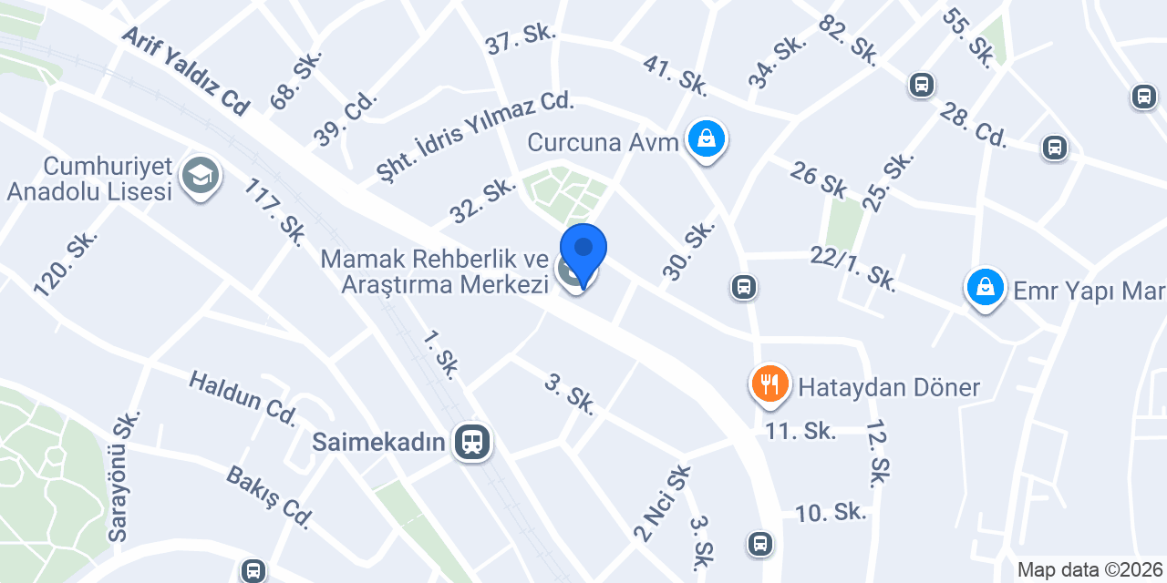 Mamak Rehberlik ve Araştırma Merkezi konumu