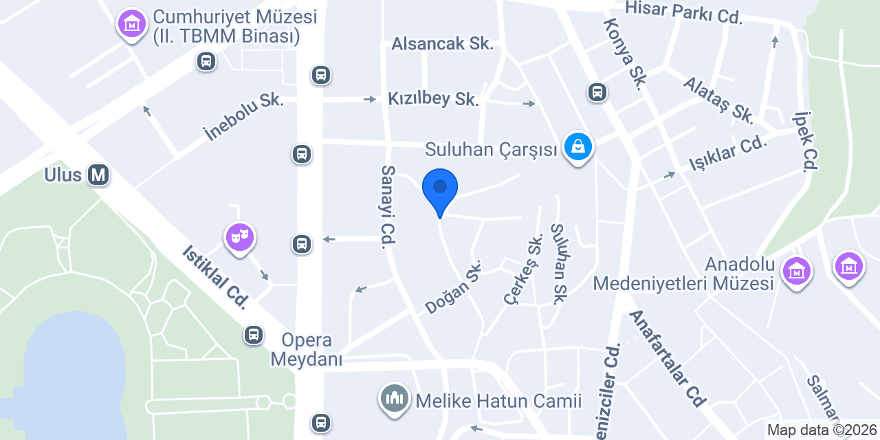 Denizbank Ulus Ankara Şubesi konumu