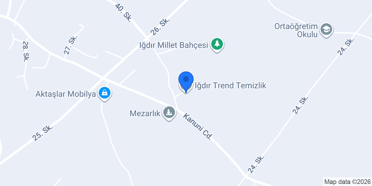 Iğdır Trend Temizlik konumu