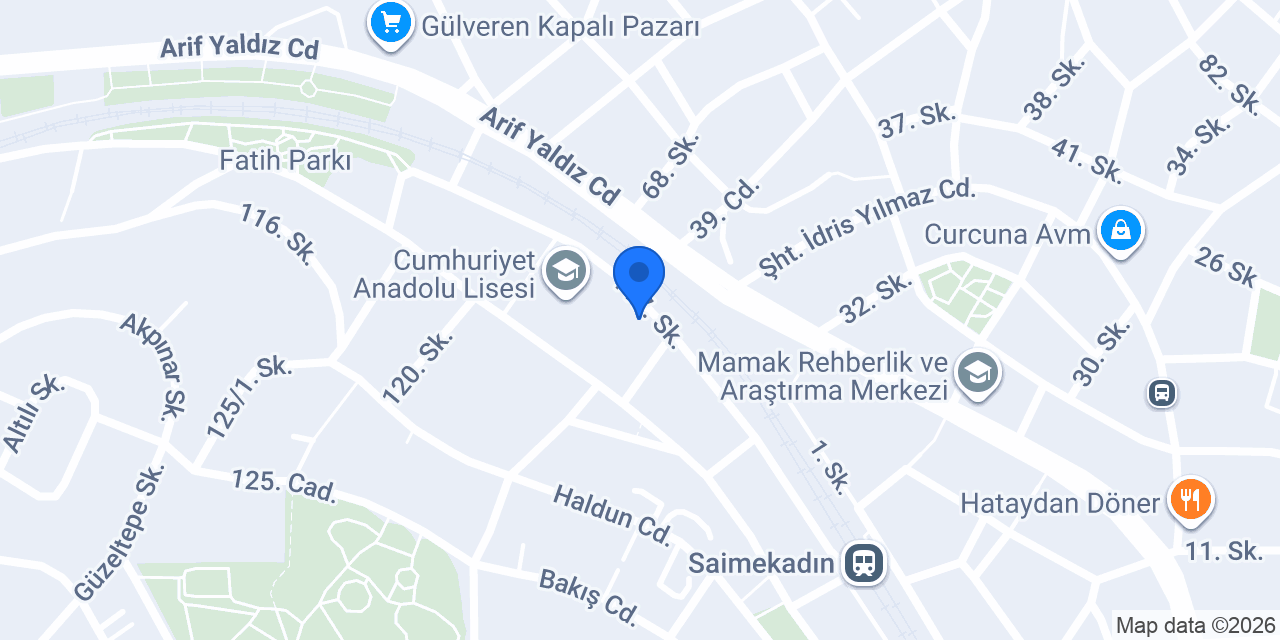 Birlik Halı Saha konumu
