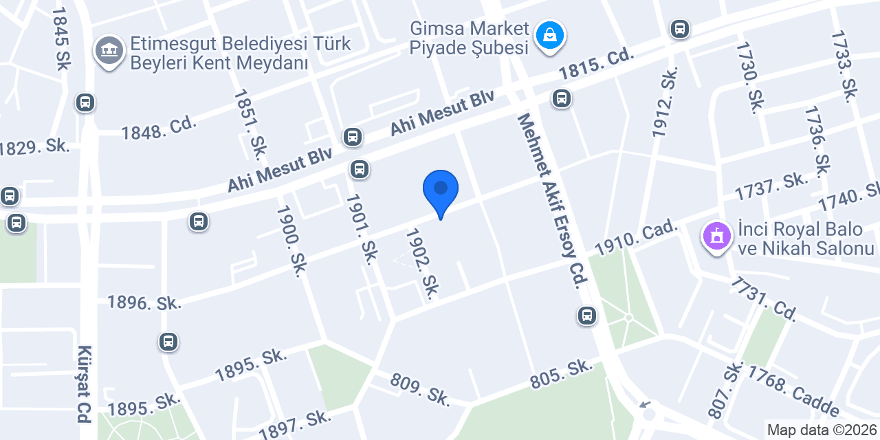 Paris Düğün Salonu konumu