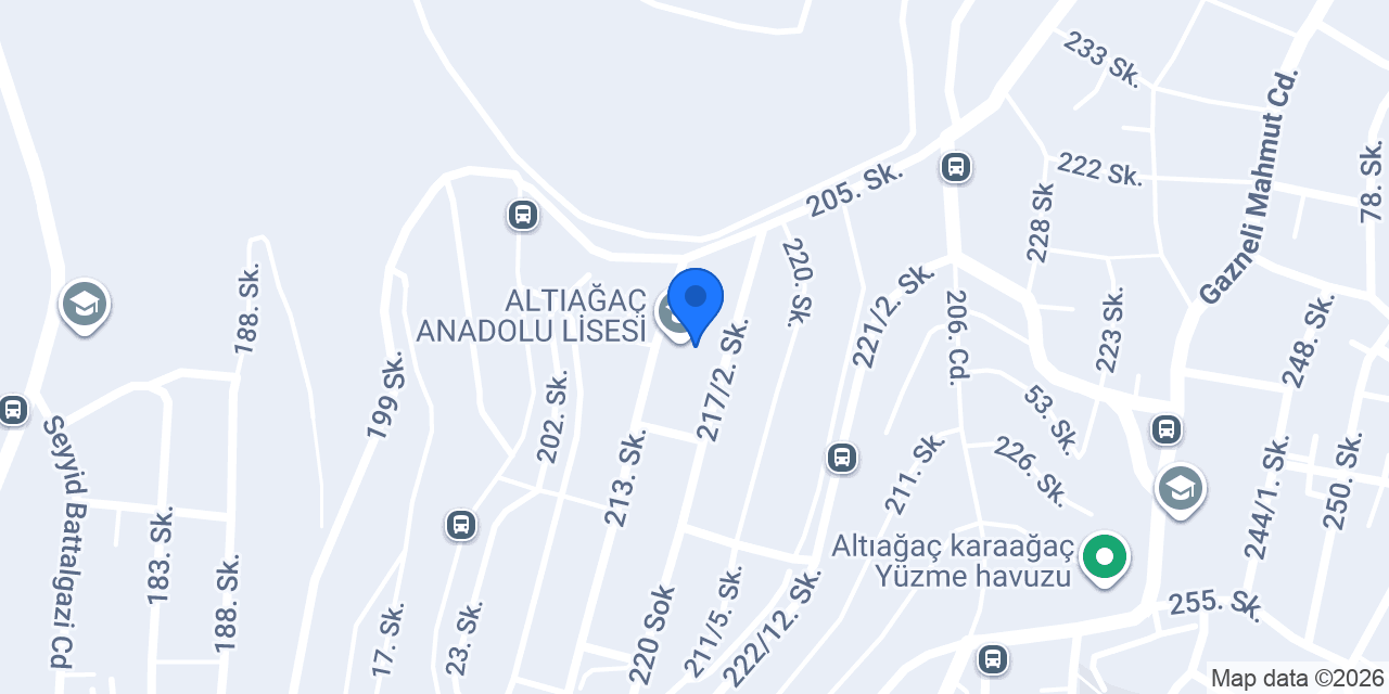 ALTIAĞAÇ ANADOLU LİSESİ konumu