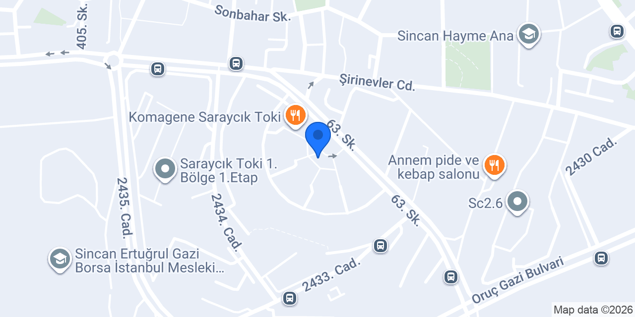 Enes terzi kurutemizleme konumu
