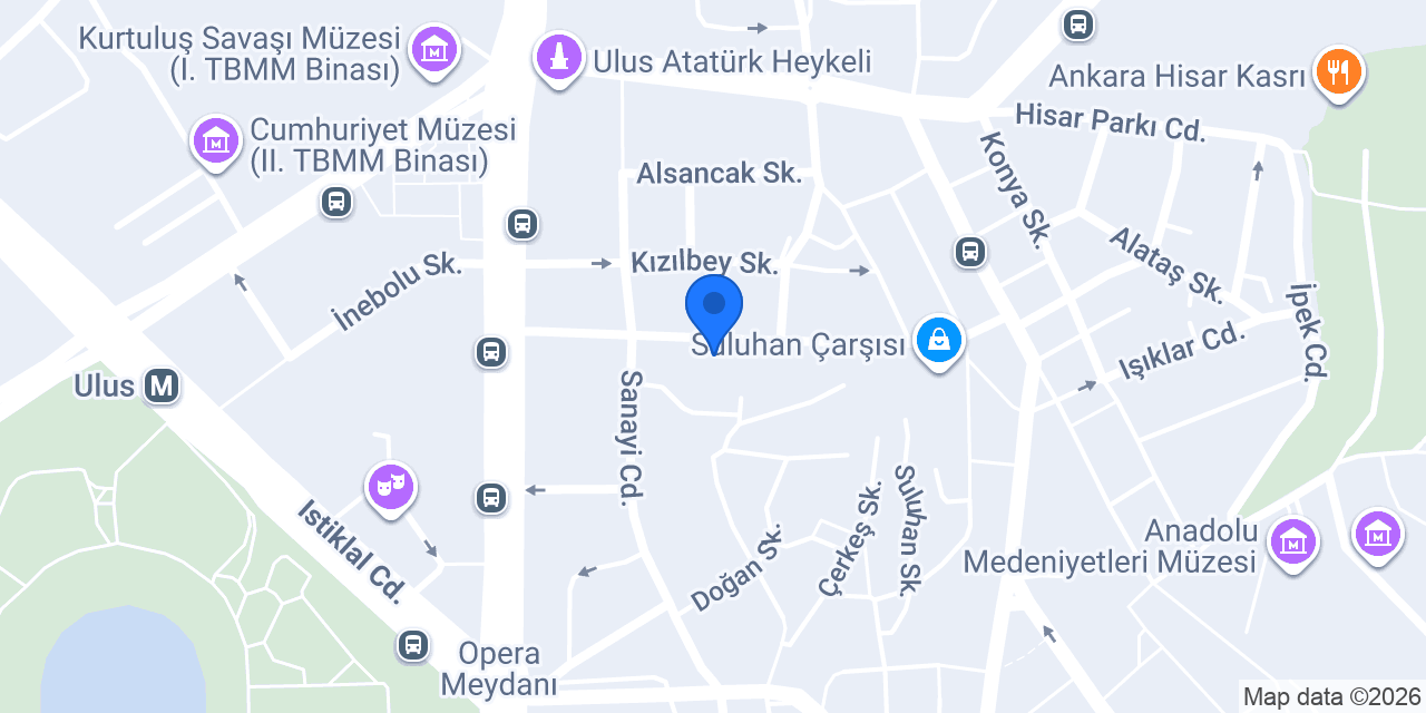 Şahiner çanta konumu